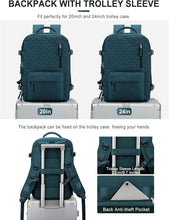 Load image into Gallery viewer, Multi-Compartment Peacock Blue Travel Backpack for Laptop and Gym Essentials