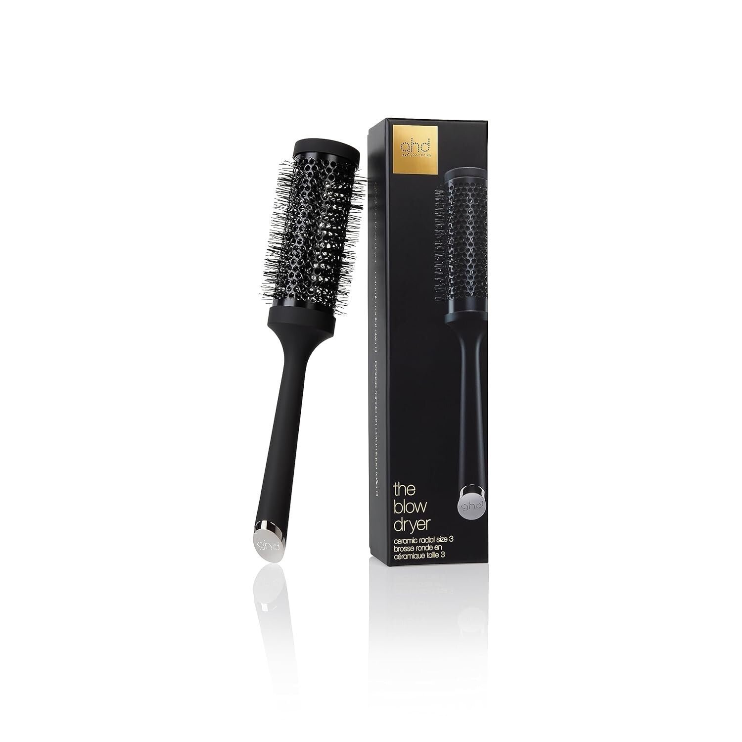 Salon-Quality Ceramic Vented Round Brush - Ideal for Efficient Hair Drying