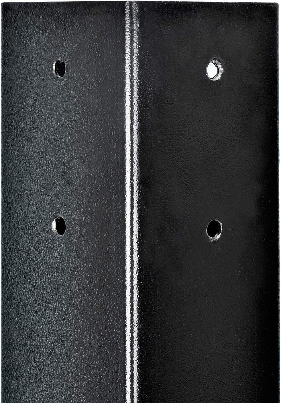 43-Inch Heavy-Duty Black In-Ground Mailbox Post with Installation Hardware