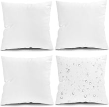 Load image into Gallery viewer, Decorative 24x24 Outdoor Pillow Inserts - 4 Pack Microfiber for Style &amp; Comfort