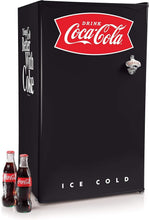 Load image into Gallery viewer, Energy Efficient Black 3.2 Cu. Ft. Fridge with Adjustable Thermostat &amp; Shelves