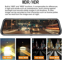 Load image into Gallery viewer, Advanced 1080P Mirror Dash Cam with G-Sensor &amp; Super Night Vision Features