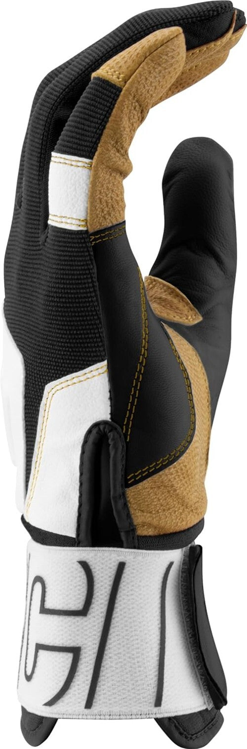 Durable Blacksmith Full Wrap Adult Batting Gloves - Leather, Padded Comfort