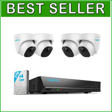 Load image into Gallery viewer, 5MP Security Camera System - 24/7 Recording with Smart Detection &amp; Night Vision