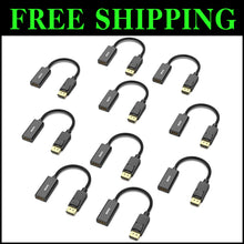 Load image into Gallery viewer, High-Performance DisplayPort to HDMI Adapter - 10 Pack for Enhanced Connectivity