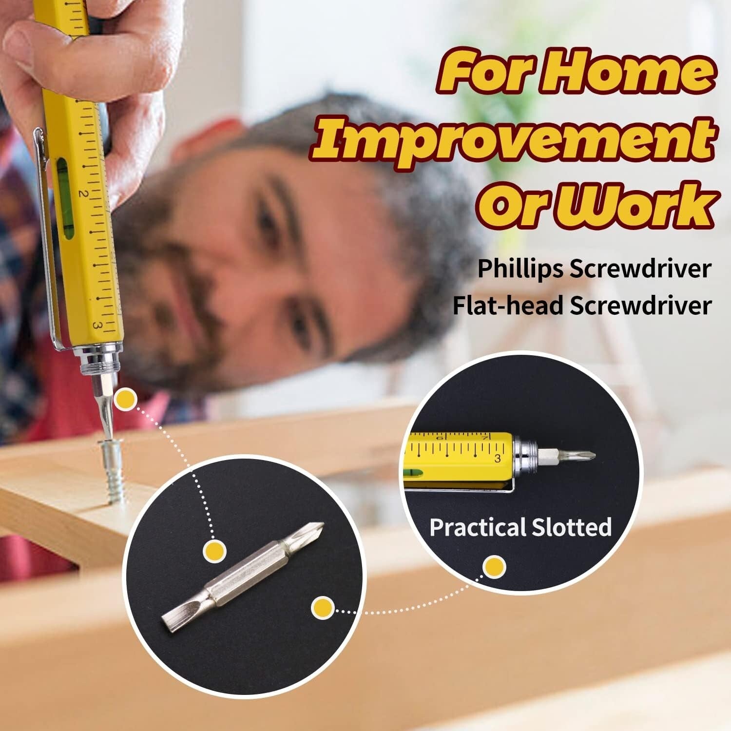 7 in 1 Multitool Tech Pen Set - Gift-Ready 5 Pack for Men, Dads & Colleagues