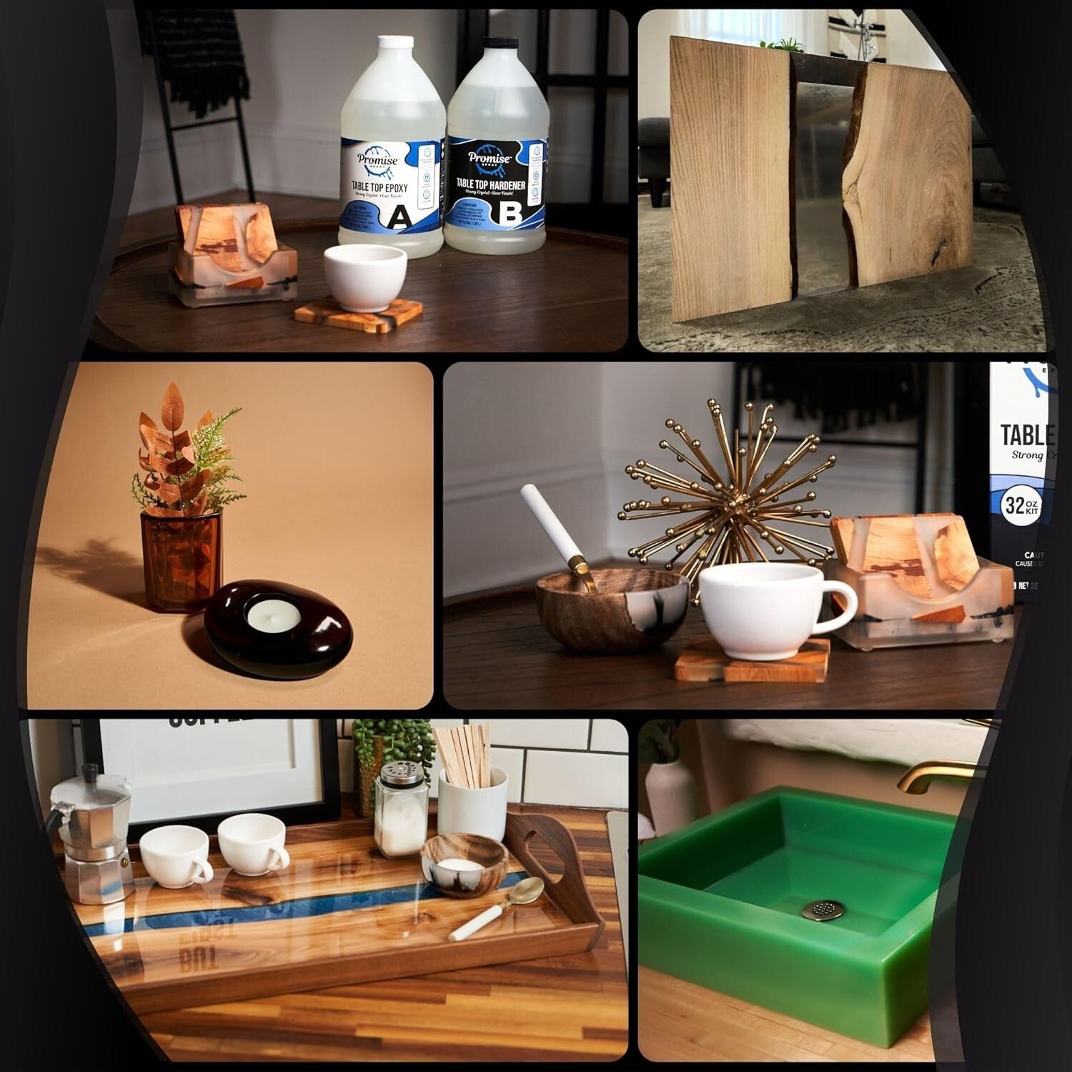 Durable Water-Resistant Epoxy Resin - 2 Gallons of Crystal Clear Perfection