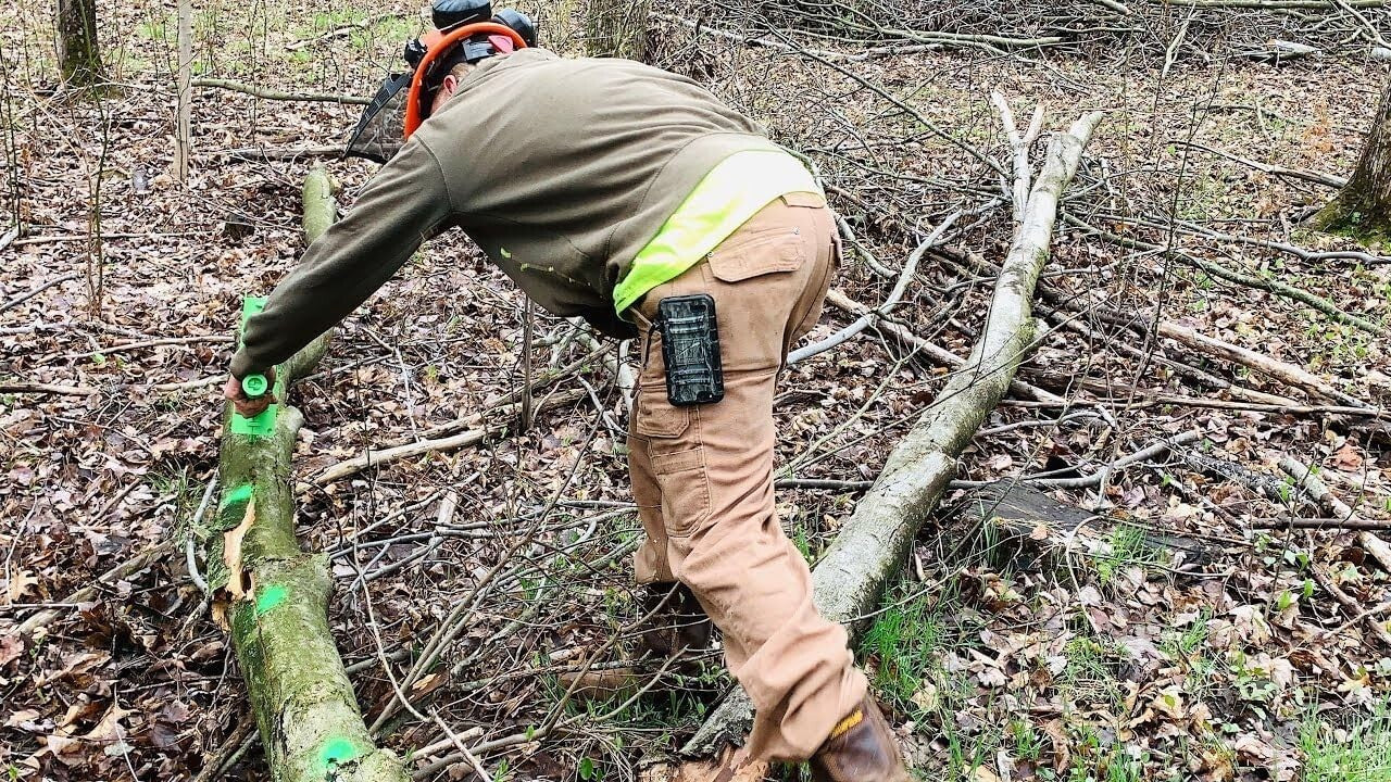 Ergonomic Firewood Measurement Tool w/ 3 Markers - Quick & Accurate Cutting