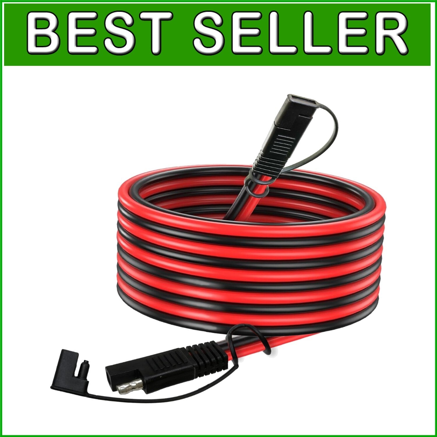 Durable 25 Feet SAE Adapter Cable - Ideal for Outdoor Solar and RV Applications