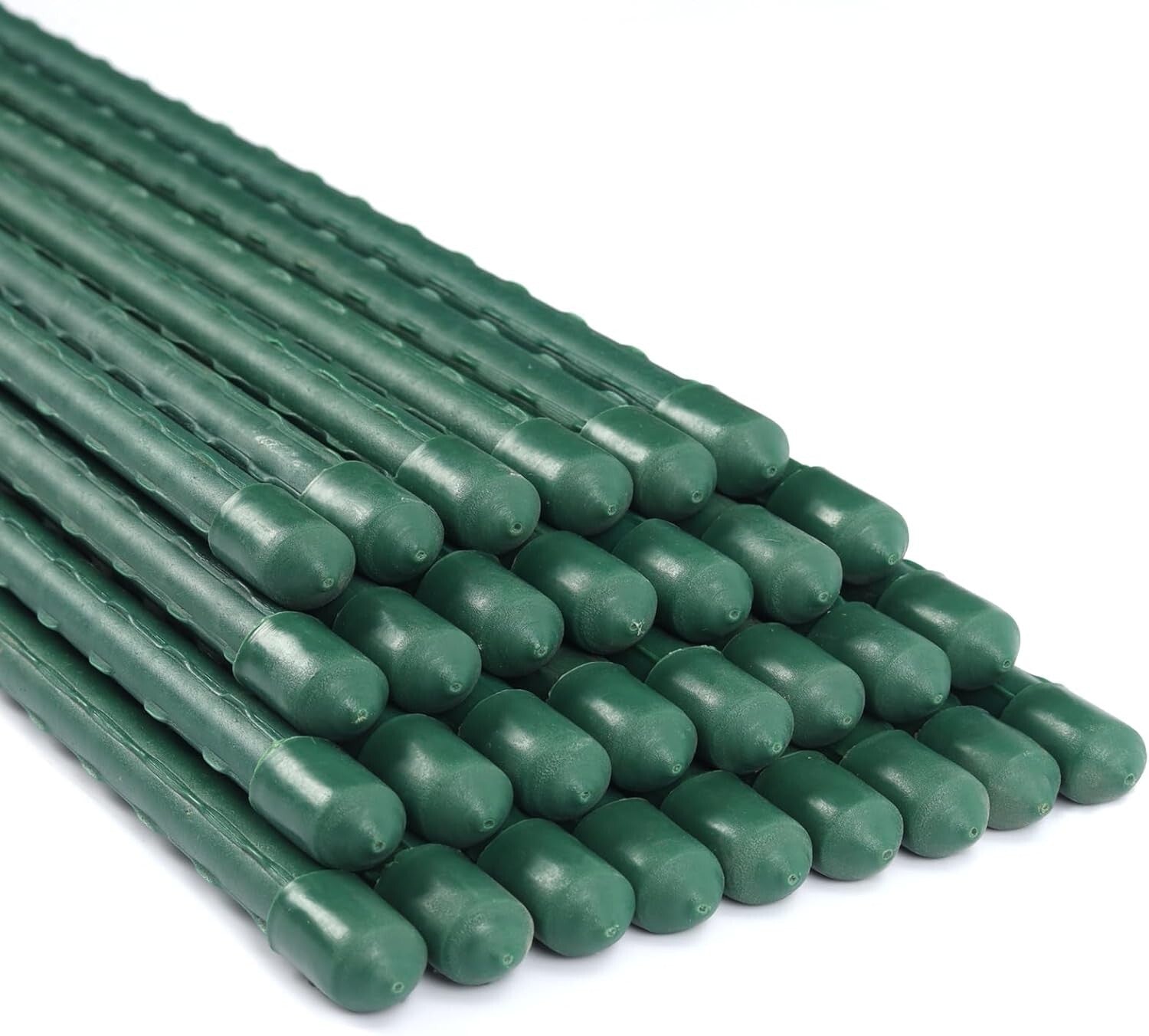 Rustproof 6ft Plastic Coated Steel Plant Stakes for Strong Garden Support