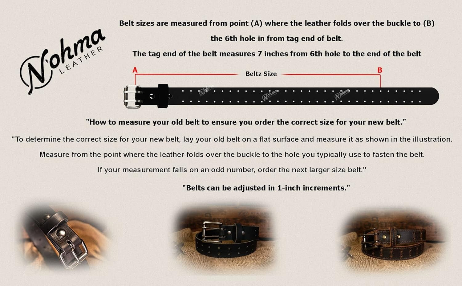 Durable Amish Crafted Leather Belt - Double Prong with Antique Finish 1½"