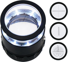 Load image into Gallery viewer, Multi-Scale 10x Loupe with Illumination &amp; Stylish Leather Case - Travel Friendly
