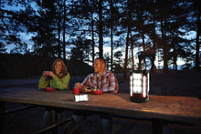 Load image into Gallery viewer, Versatile 4 Panel LED Camping Lantern with Rechargeable Batteries &amp; Flashlight