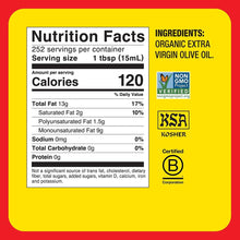 Load image into Gallery viewer, Premium Organic Extra Virgin Olive Oil - Heart Healthy, 128 Fl. Oz from Greece