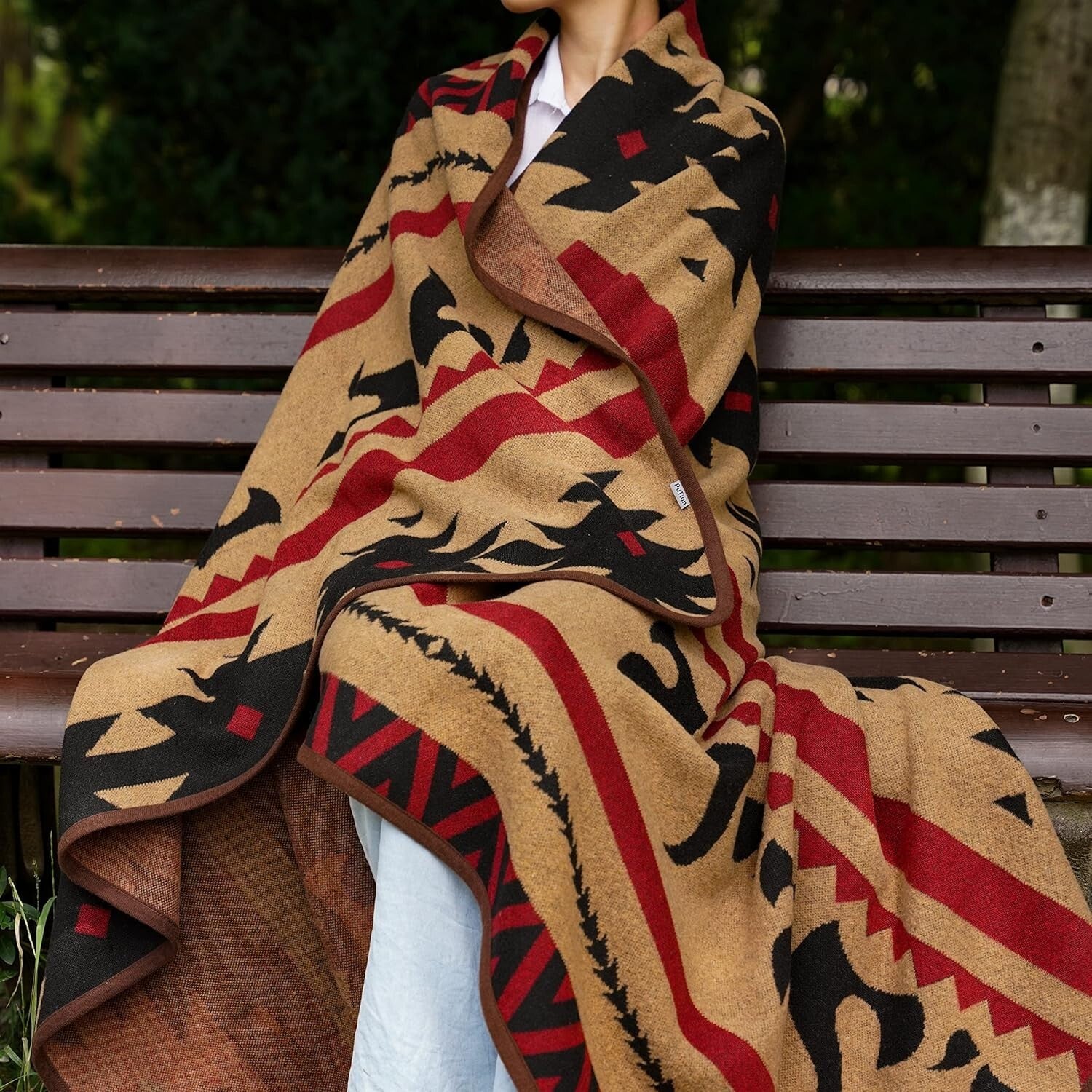 Versatile Merino Wool Outdoor Blanket - 87"x63" for Emergencies & Comfort