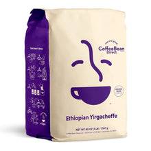Load image into Gallery viewer, Whole Bean Ethiopian Yirgacheffe Coffee - 5 Lbs of Smooth Light Roast Perfection
