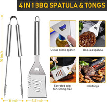 Load image into Gallery viewer, 34-Piece Premium Stainless Steel BBQ Accessories Set - Ultimate Grilling Gifts