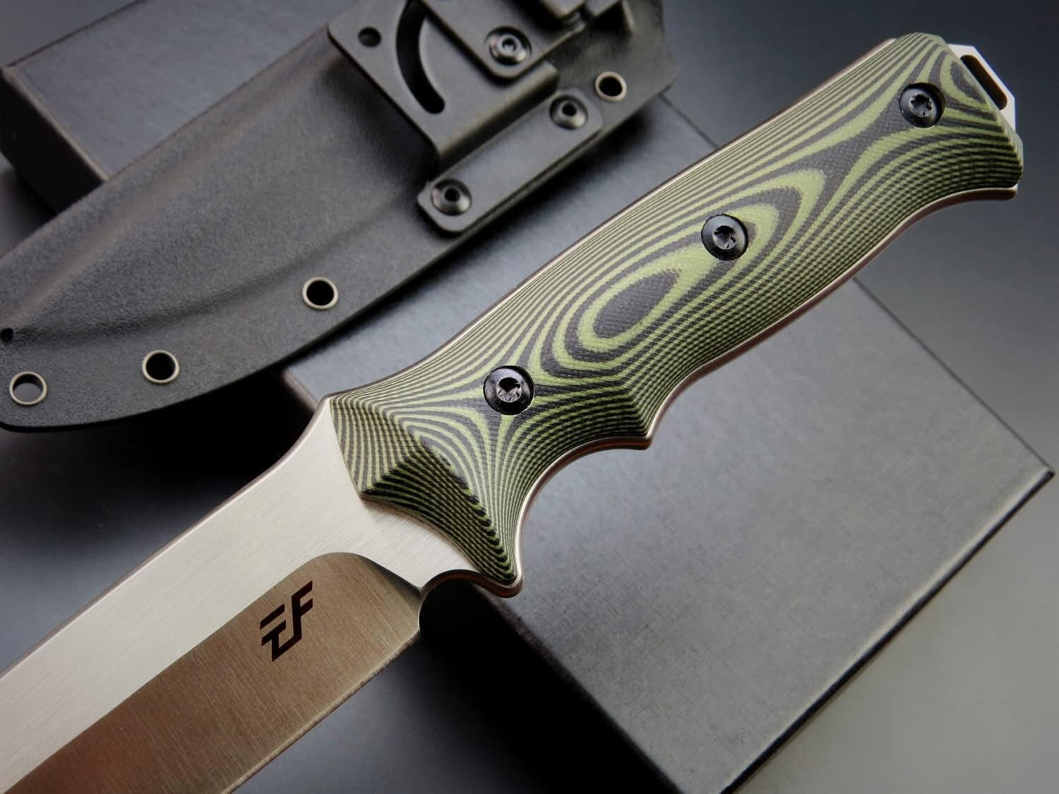 Ergonomic Two-Tone G10 Fixed Blade Knife for Camping & Outdoor Adventures