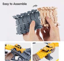 Load image into Gallery viewer, Flexible Race Track Set with Construction Vehicles - Safe for Kids 3-6 Years