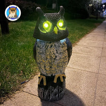 Load image into Gallery viewer, Solar Owl Guardian with Motion Detector &amp; Flashing Eyes - Outdoor Decoration
