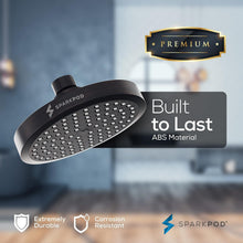 Load image into Gallery viewer, Luxury 6" Round Rain Shower Head with 11" Adjustable Arm in Oil-Rubbed Bronze