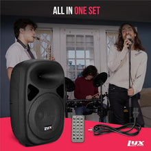 Load image into Gallery viewer, 8'' Bluetooth PA Speaker with XLR Inputs &amp; Daisy Chain Capability for Events