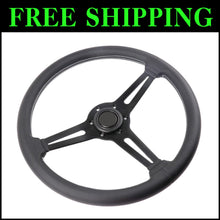 Load image into Gallery viewer, Universal 14 Inch Racing Steering Wheel - Genuine Leather with White Stitching