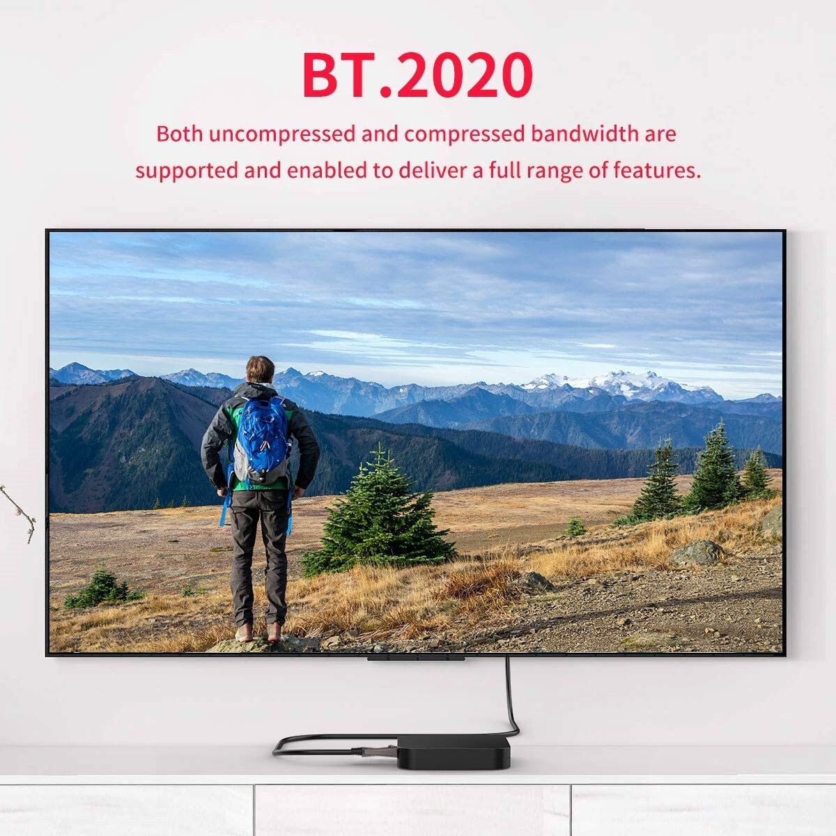 8K Fiber Optic DisplayPort Cable - 25ft, VESA Compatible, Heavy Duty Connector