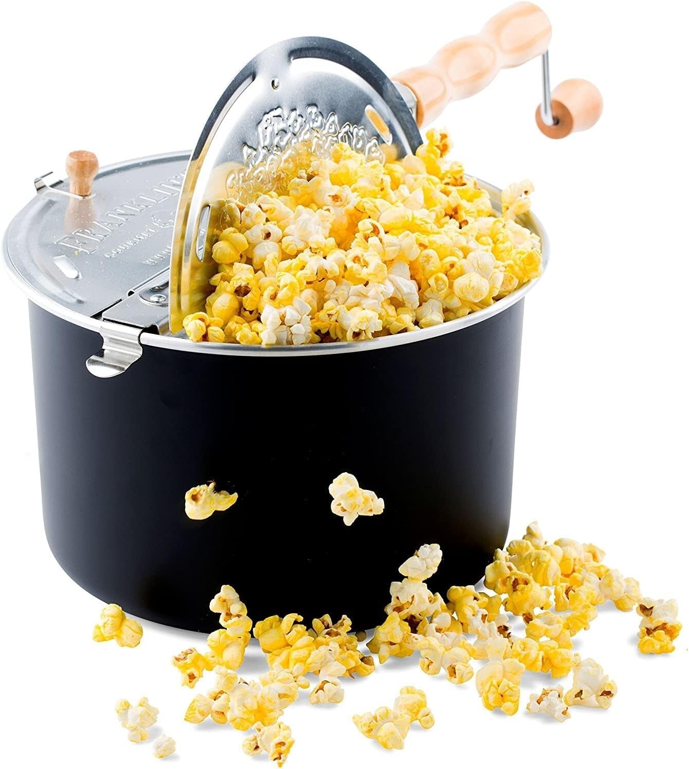 Authentic 6-Quart Stovetop Popcorn Maker with FREE Organic Kit for Movie Nights