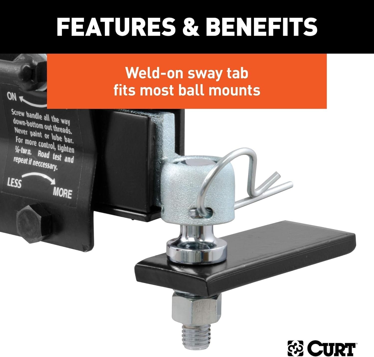 Durable Trailer Anti-Sway Bar Control Kit - Enhanced Stability for Safe Towing