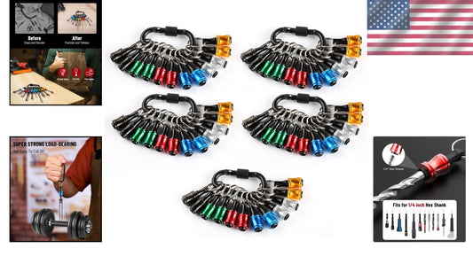 Ultimate 60pc Drill Bit Holder with Ball Bearing Locking Mechanism for Heavy Use