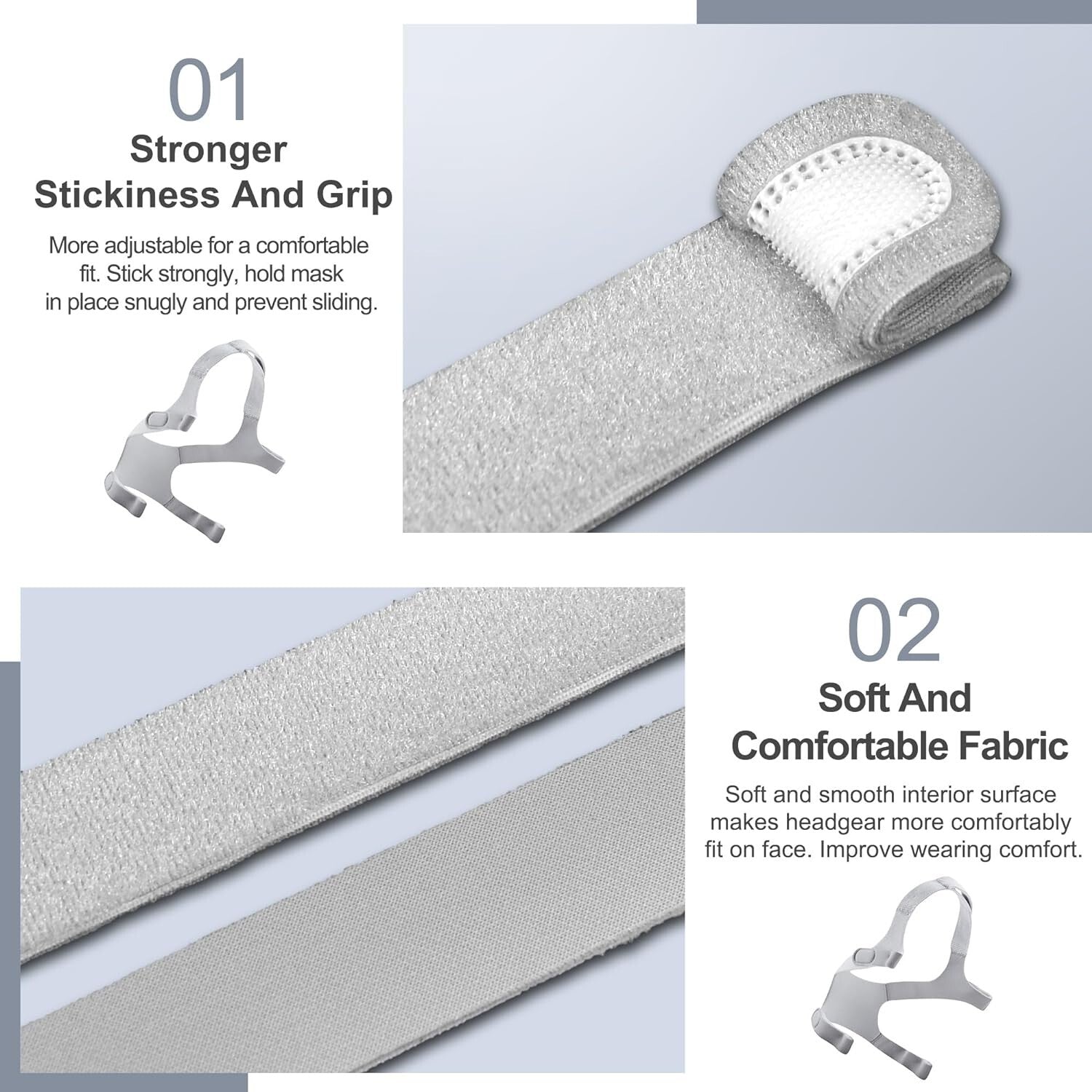 Adjustable Silicone WISP Frame Set with Improved Cushion & Quick-Release Clips