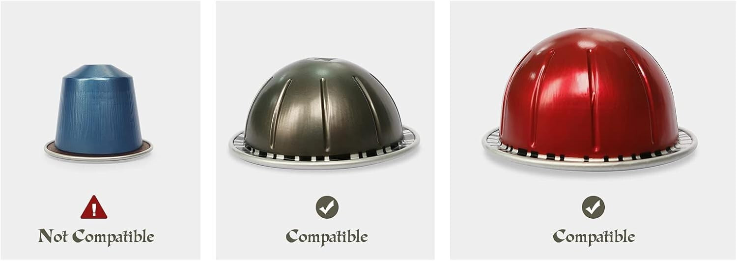 Stylish Nespresso Pod Storage with Quiet Moving Rail - Holds 52 Small Capsules