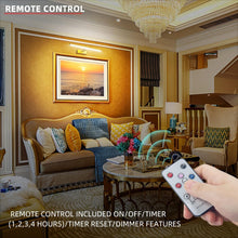 Load image into Gallery viewer, Battery-Powered 20” Gold Picture Light with Auto-Off Timer &amp; Remote Control