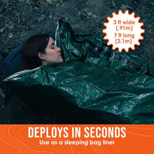Load image into Gallery viewer, Versatile Mylar Thermal Emergency Sleeping Bags - Ideal for Survival - 4 Pack
