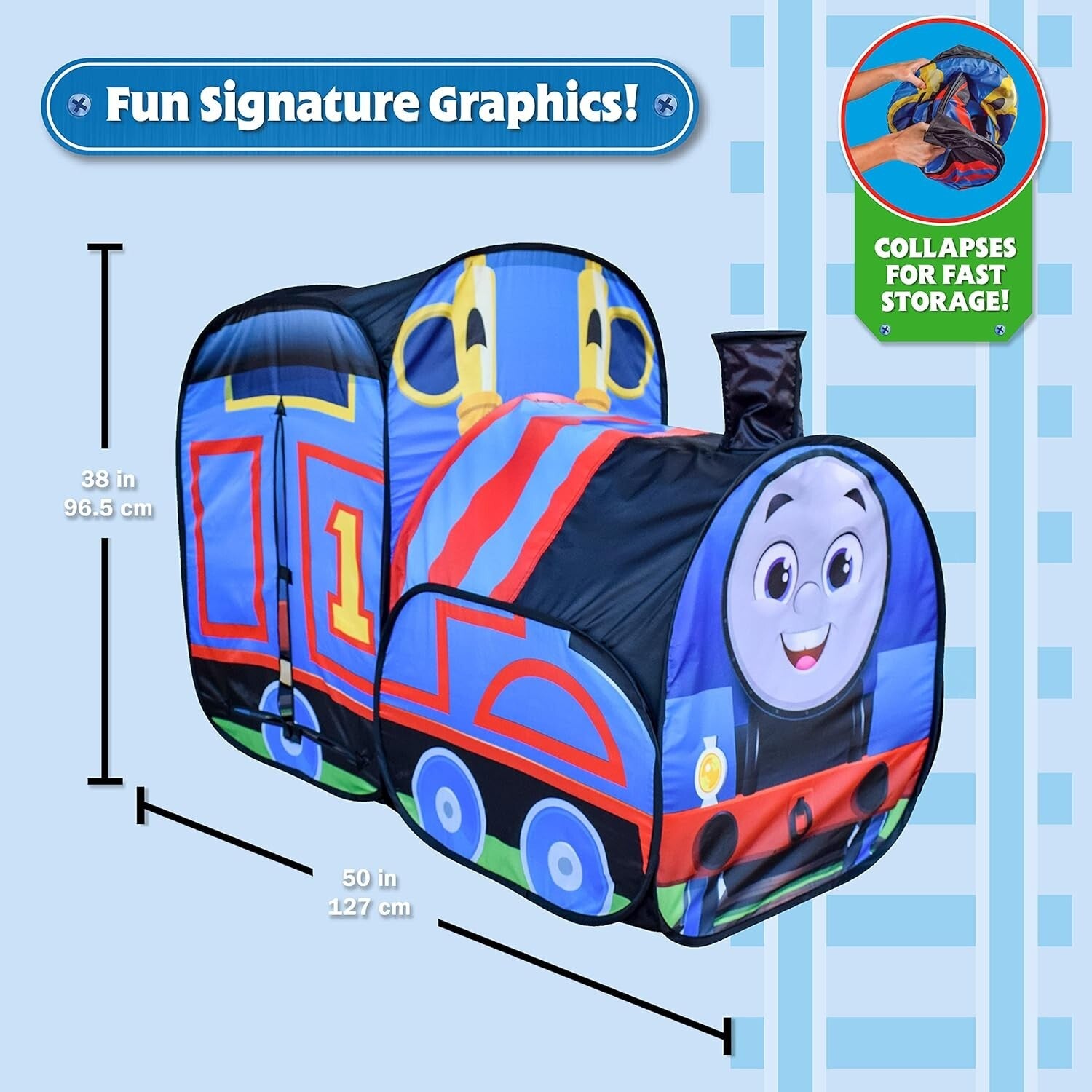 Thomas & Friends Pop-Up Play Tent for Kids – Large Fun for Imaginative Play