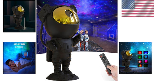 Astronaut Galaxy Projector - Unique Night Light with Adjustable Features & Timer