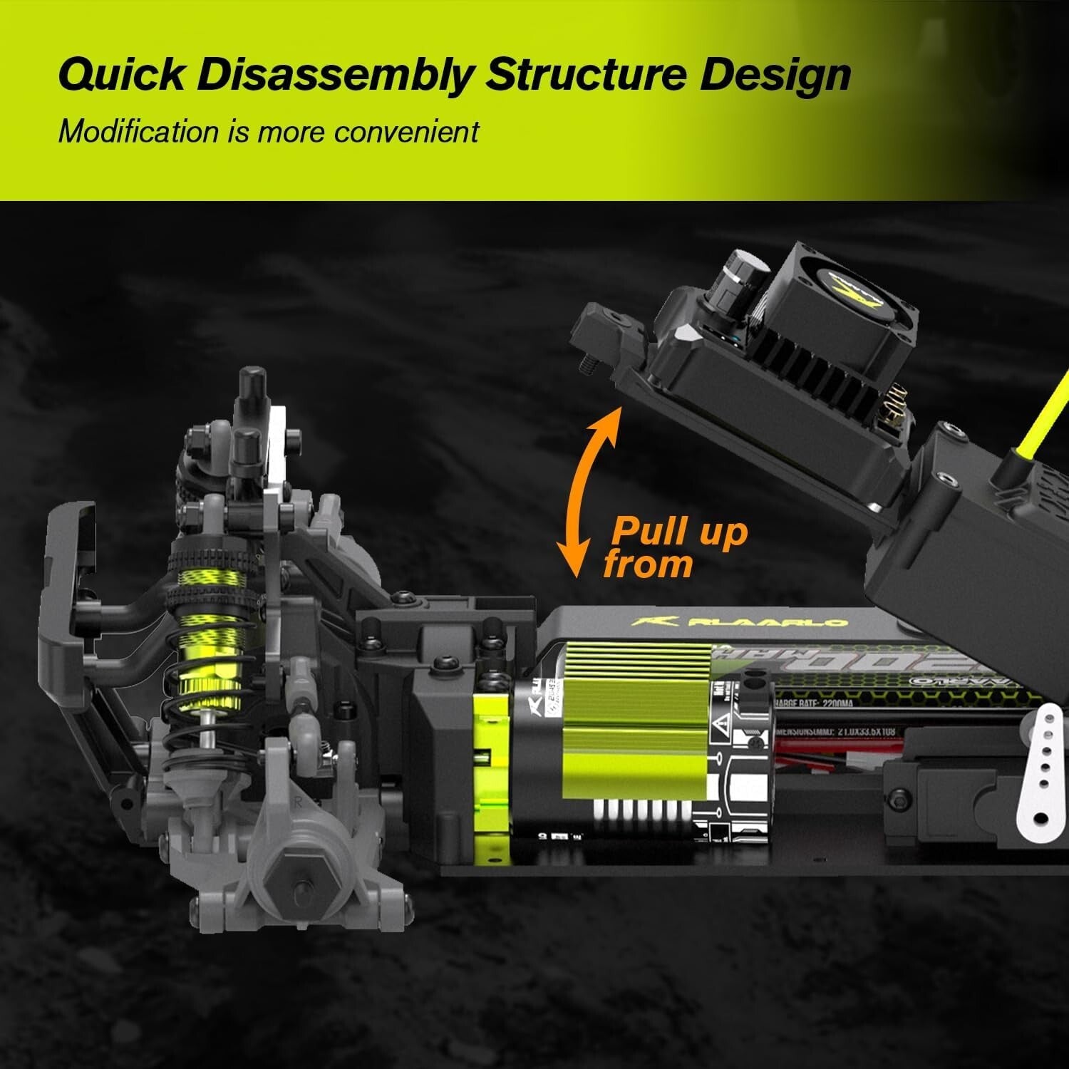 1/14 Brushless RC Car - 60+ MPH All-Terrain Monster Truck with 3S Battery