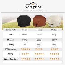 Load image into Gallery viewer, Premium Waterproof Grill Cover for 3-4 Burner Grills – Fadeproof &amp; UV Shielding