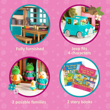 Load image into Gallery viewer, Deluxe 3-Story Playset with Real Lights - Li'l Woodzeez Cottage for Kids 3+