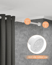 Load image into Gallery viewer, Durable No-Drill Tension Curtain Rods 66-120 Inch - Stability for Every Window