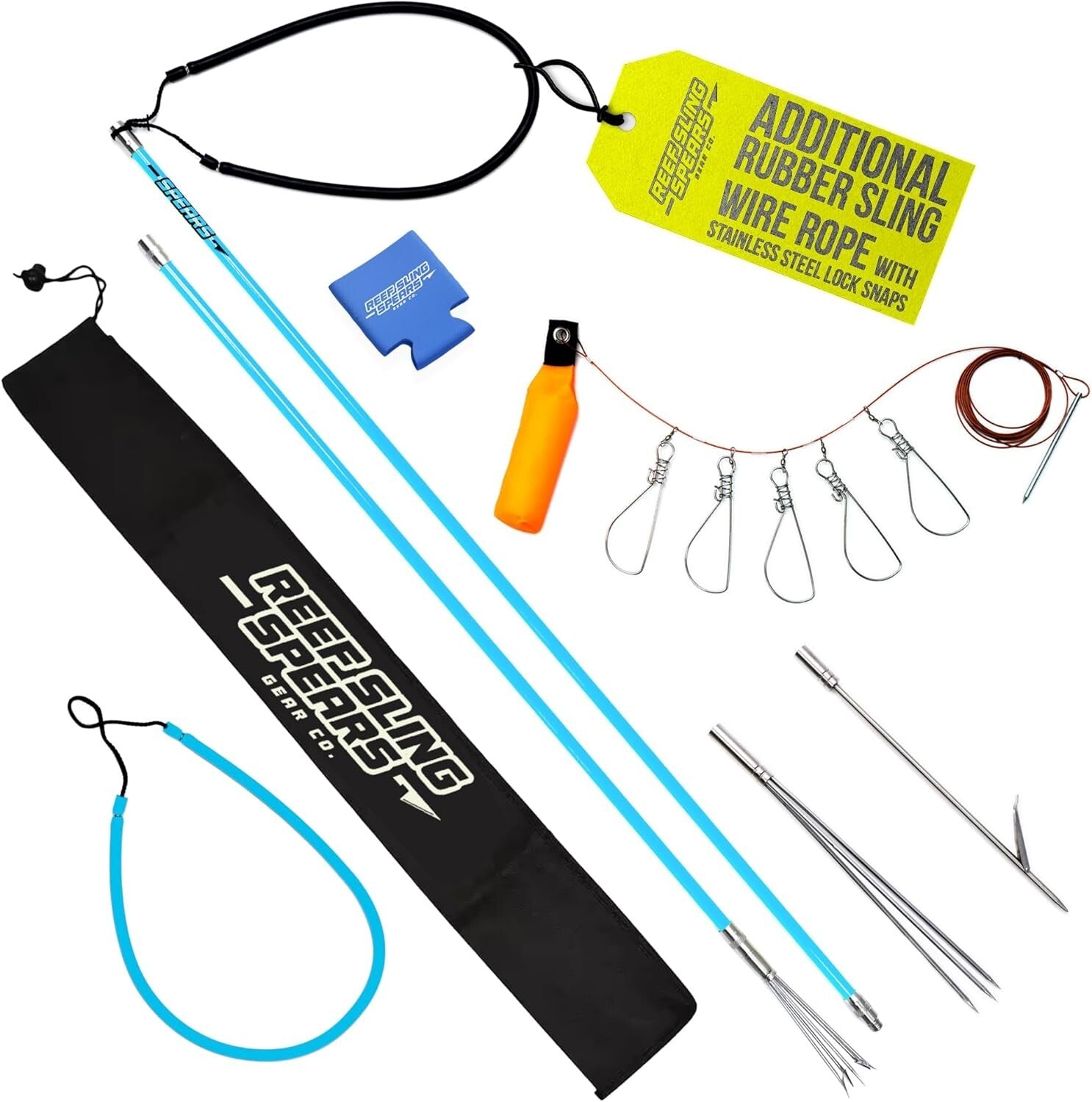 All-in-One Hawaiian Sling Fishing Set with Travel Bag for Spearfishing Adventure