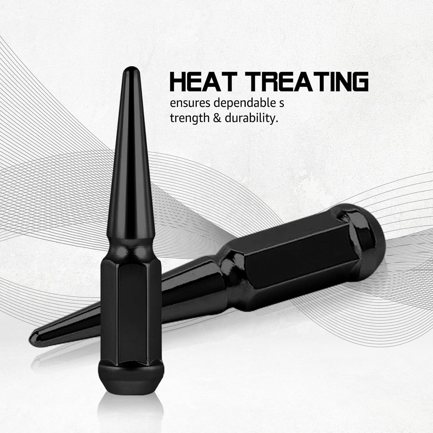 Durable 9/16-18 Spike Wheel Lug Nuts Set, 32pcs for Ram & F-Series Trucks