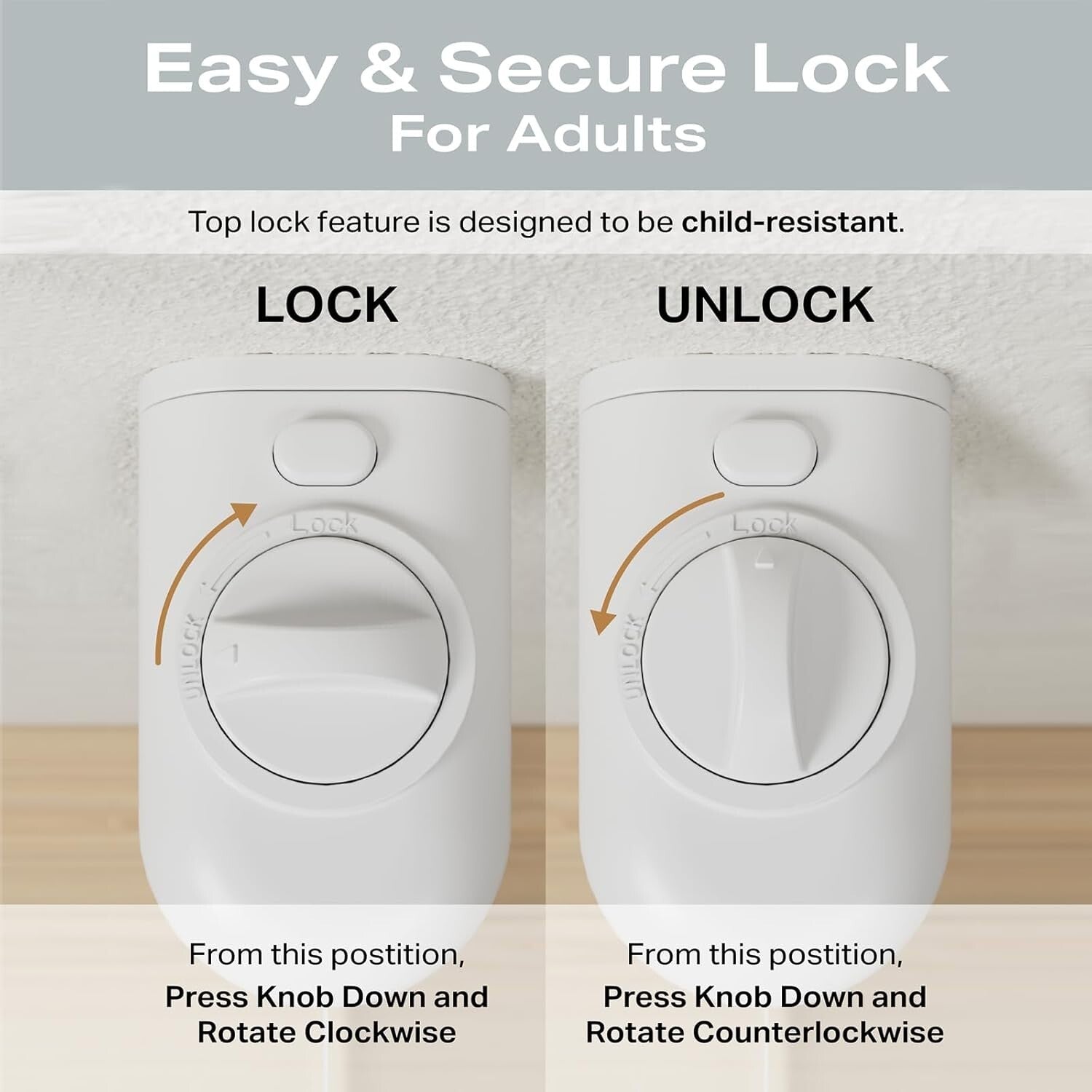 Durable 55" Retractable Baby Gate - Easy One-Handed Operation for Families