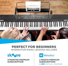 Load image into Gallery viewer, 88-Key Digital Piano with Semi-Weighted Keys &amp; 2x20W Speakers for All Skill L...
