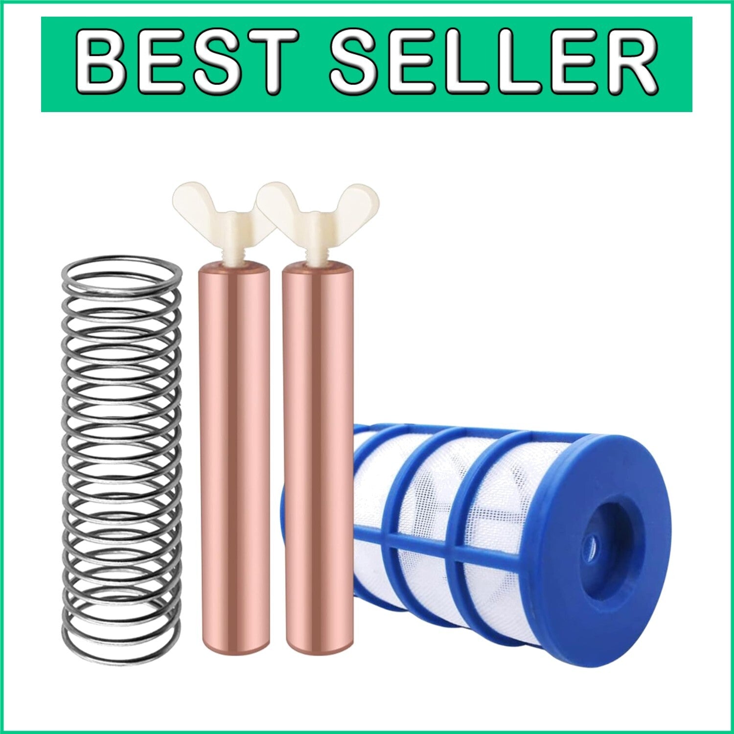 Durable 6 Pack Copper Anode Kit - 4.13inch Solar Pool Replacement Essentials