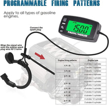 Load image into Gallery viewer, Dual Digital Hour Meter &amp; RPM Reader - Essential for Lawn Tractors &amp; Generators
