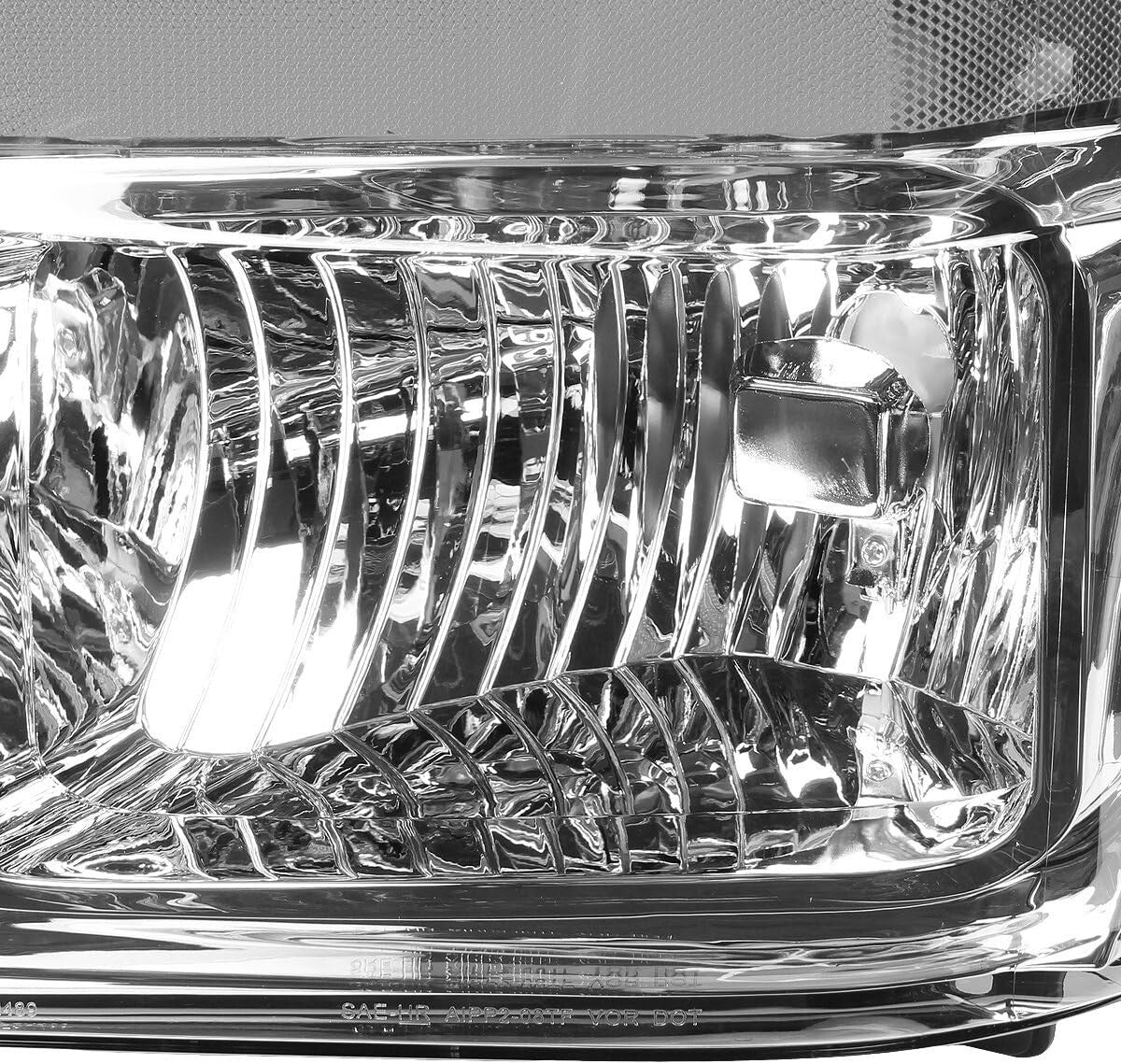 High Beam Chrome Headlights for 08-10 F-450 / F-550 Super Duty Trucks - Easy Fit