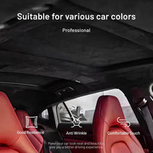 Load image into Gallery viewer, Foam-Backed Black Suede Headliner 98" L × 60" W - Ideal for DIY Projects