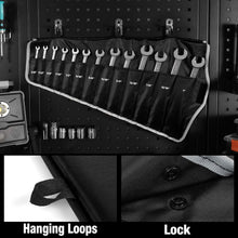 Load image into Gallery viewer, Professional 13-Piece Chrome Plated Flex-Head Wrench Set with Rolling Organizer
